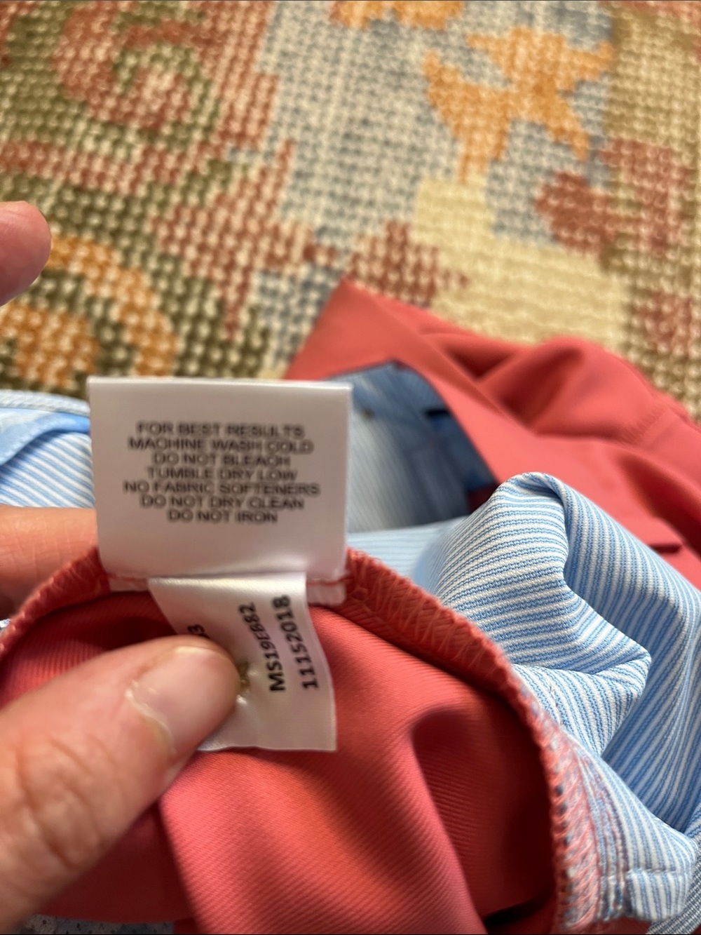 Peter Millar Men’s Coral Pink Performance Golf Shorts 34 Moisture Wicking - Picture 7 of 9